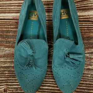 DV by Dolce Vita green suede shoes size 9.5